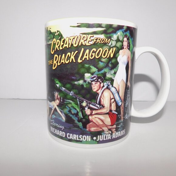 VTG 2004 Creature from the Black Lagoon Movie Poster Art Coffee Mug UNUSED - Picture 3 of 8